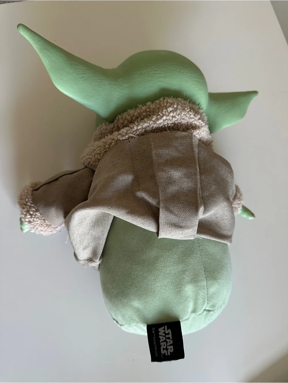 Mattel Star Wars Mandalorian Grogu Baby Yoda 11” Plush Soft Body Rubber Head👽🛸💚